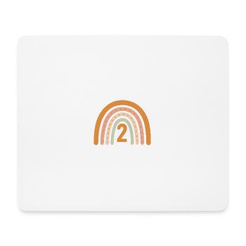 Second Birthday Rainbow - Mouse Pad (horizontal) - white - Front