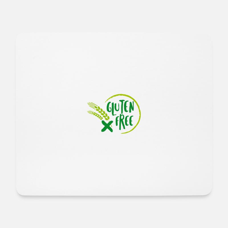 Gluten free - Mousepad (Querformat) - Weiß