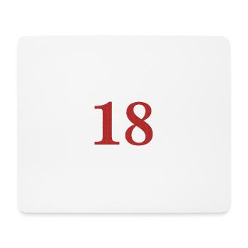 18 Birthday - Mouse Pad (horizontal) - white - Front