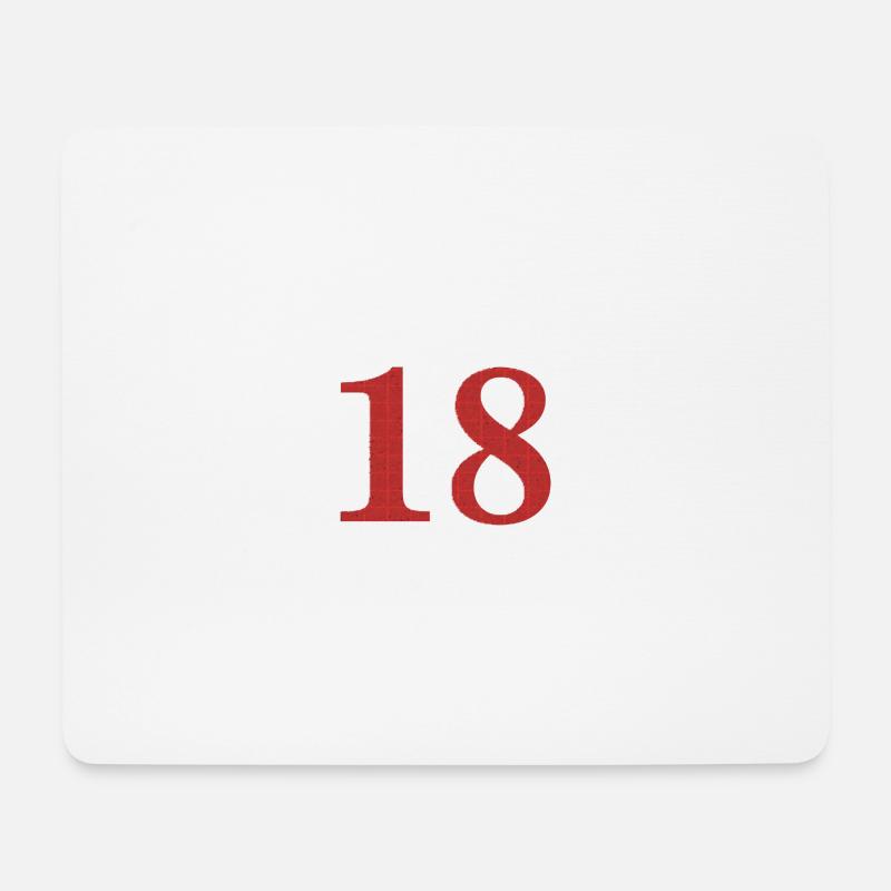 18 Geburtstag - Mousepad (Querformat) - Weiß