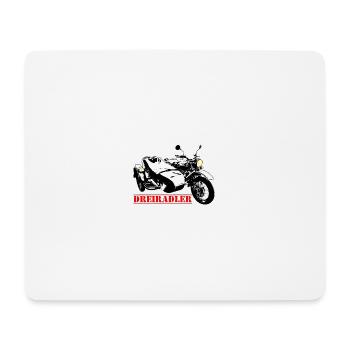 Dreiradler mit Leuchte, das Patch für Sidecarfans - Mousepad (Querformat) - Weiß - Vorne