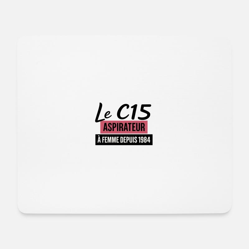 C15 - Tapis de souris (format paysage) - blanc