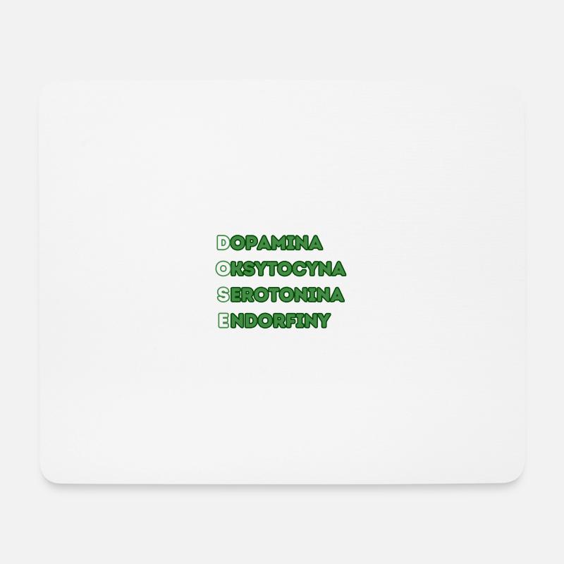 Dosis PL - Mousepad (Querformat) - Weiß