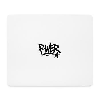 Graffiti Power Street Art Design - Mousepad (Querformat) - Weiß - Vorne