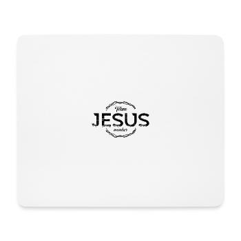 Team Jesus - Mouse Pad (horizontal) - white - Front