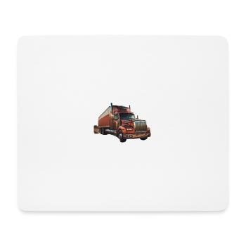 Camion - Tapis de souris (format paysage) - blanc - Devant