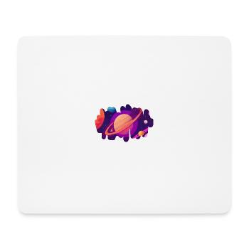 Cœur cosmique - Tapis de souris (format paysage) - blanc - Devant