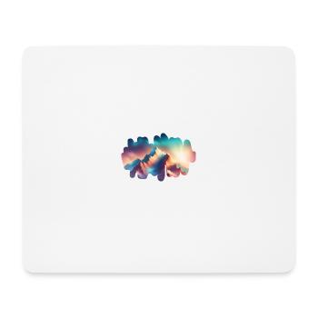 Bergdämmerung - Mousepad (Querformat) - Weiß - Vorne