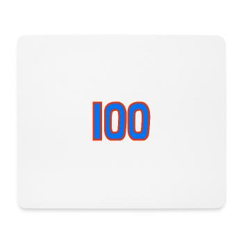 100. 100 ANS. 100e ANNIVERSAIRE. ANNIVERSAIRE 100 - Tapis de souris (format paysage) - blanc - Devant