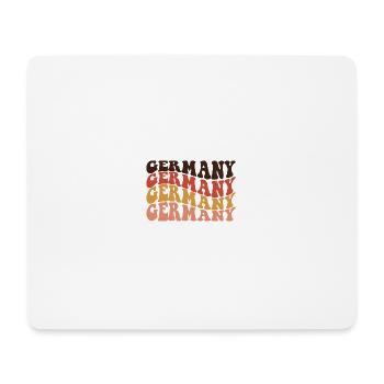 Germany Retro Text Layers - Mouse Pad (horizontal) - white - Front