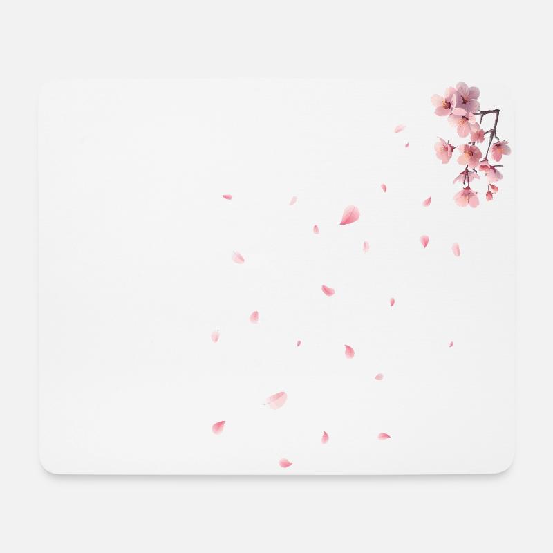 Sakura - Kirschblüten - Mousepad (Querformat) - Weiß