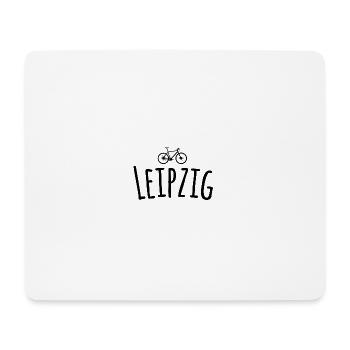 Fahrrad Leipzig - Mousepad (Querformat) - Weiß - Vorne