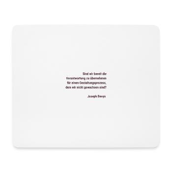 Bist Du bereit für Verantwortung? - Mousepad (Querformat) - Weiß - Vorne