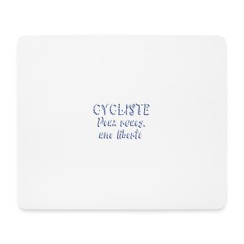 Bicycle Two-Wheeled Bicycle Freedom - Mouse Pad (horizontal) - white - Front
