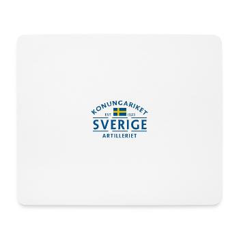 Motiv der schwedischen Artillerieflagge - Mousepad (Querformat) - Weiß - Vorne