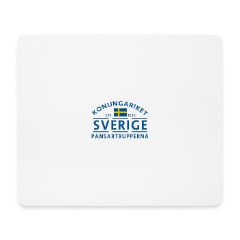 Emblème des troupes blindées de la Suède - Tapis de souris (format paysage) - blanc - Devant