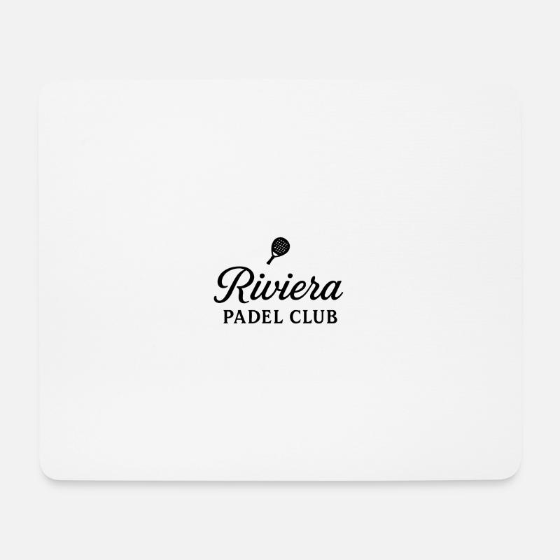 Riviera Padel Club Logo - Mouse Pad (horizontal) - white