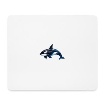 Oceanic Orca Watercolor - Mouse Pad (horizontal) - white - Front