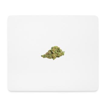 Single Cannabis / Weed Bud / Blüte - Mousepad (Querformat) - Weiß - Vorne