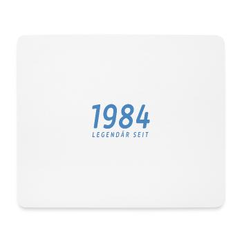 Legendär seit 1984 - Mousepad (Querformat) - Weiß - Vorne