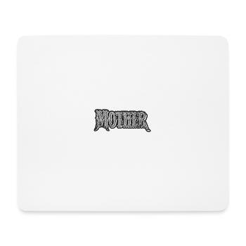 Mother lettering in black and white - Mouse Pad (horizontal) - white - Front