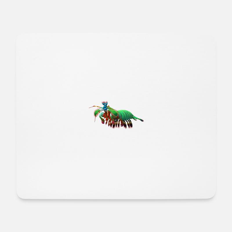 mantis shrimp - Mouse Pad (horizontal) - white