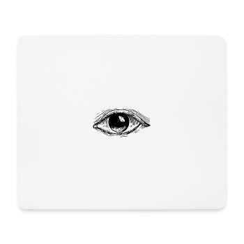 Eye/Auge Logo - Mousepad (Querformat) - Weiß - Vorne