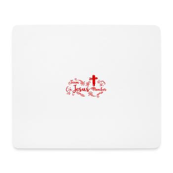 Team Jesus - Mouse Pad (horizontal) - white - Front