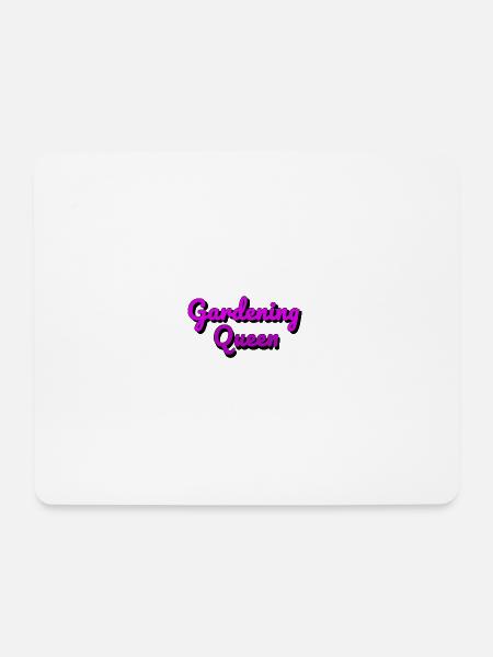 Gardening Queen - Mousepad (Querformat) - Weiß