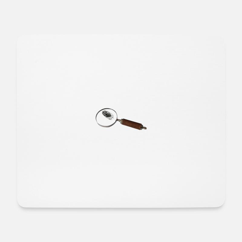 Lupe - Mousepad (Querformat) - Weiß