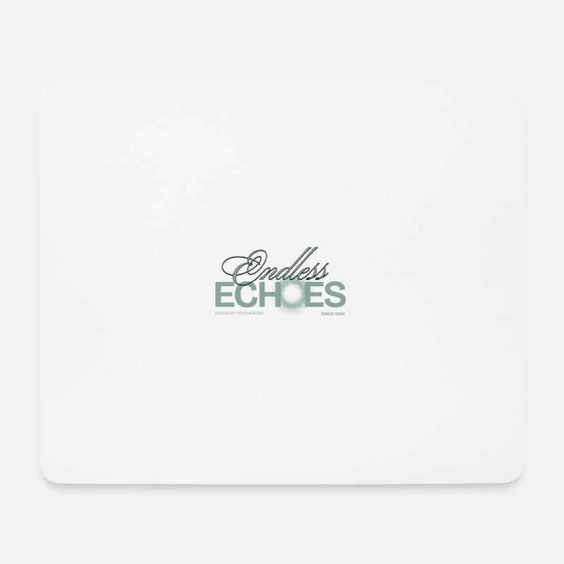 Synthétiseur modulaire Addicted Endless Echoes - Tapis de souris (format paysage) - blanc