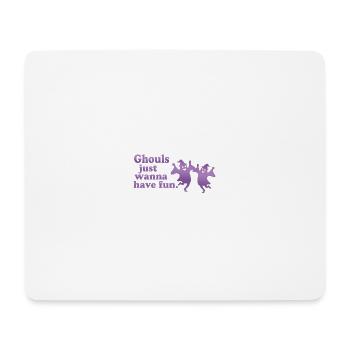 Halloween Festliche Geister - Mousepad (Querformat) - Weiß - Vorne