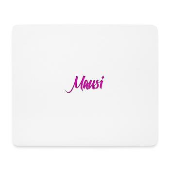 Mausi_Spruch - Mouse Pad (horizontal) - white - Front