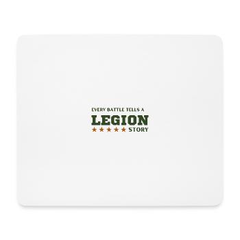 Legion-Schlachtgeschichte - Mousepad (Querformat) - Weiß - Vorne