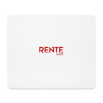 Rente 2022 - Mousepad (Querformat) - Weiß - Vorne