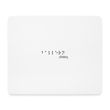 logo braille - Mousepad (Querformat) - Weiß - Vorne
