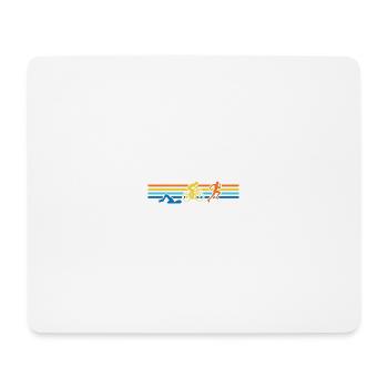 Triathlon, Natation, Cyclisme, Course à pied, Sports - Tapis de souris (format paysage) - blanc - Devant