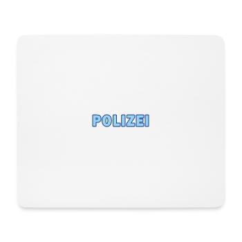 Police Block Neon Text - Mouse Pad (horizontal) - white - Front