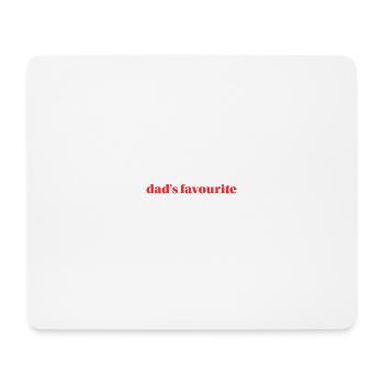 Papas Liebling - Mousepad (Querformat) - Weiß - Vorne