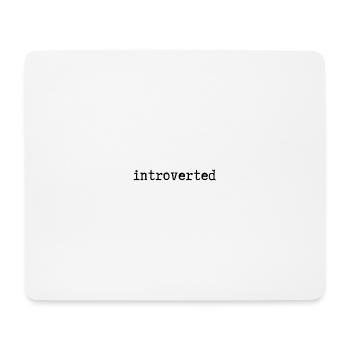 introverti - Tapis de souris (format paysage) - blanc - Devant