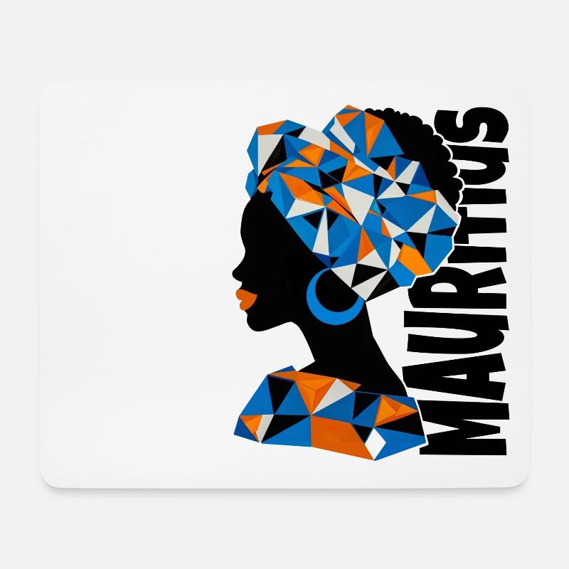 Mauritius Afrika Andenken Souvenir Geschenk - Mousepad (Querformat) - Weiß