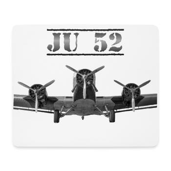 JU52 Tante JU Vintage Retro Flugzeug 30er Jahre - Mousepad (Querformat) - Weiß - Vorne