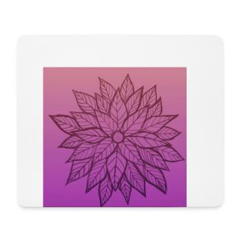 lila n rosa Blumenskizze | Original von. MMJ49 - Mousepad (Querformat) - Weiß - Vorne