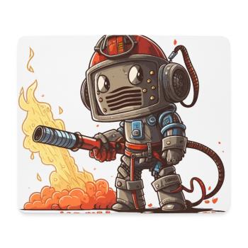 Firebot - Mouse Pad (horizontal) - white - Front