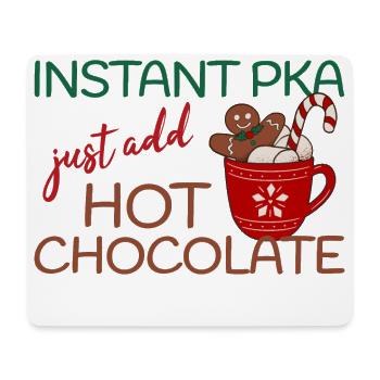 Instant PKA hot Chocolate Weihnachten - Mousepad (Querformat) - Weiß - Vorne