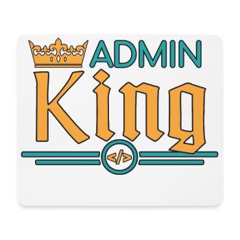 Admin King Administrator - Mouse Pad (horizontal) - white - Front
