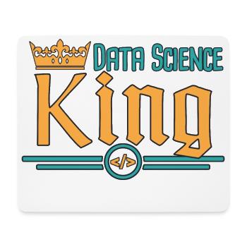 Roi de la science des données - Tapis de souris (format paysage) - blanc - Devant