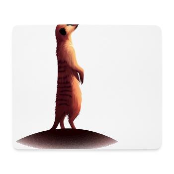 Suricate - Tapis de souris (format paysage) - blanc - Devant