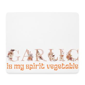 KNOBLAUCH IST MEIN GEISTERGEMÜSE - Mousepad (Querformat) - Weiß - Vorne