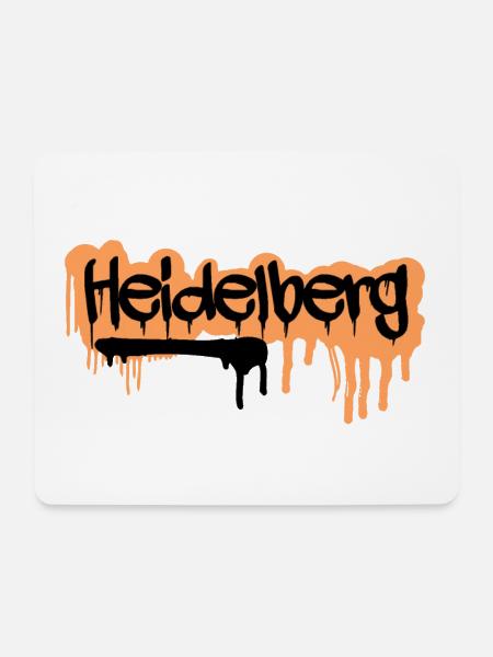 Heidelberg Graffiti Neckarwiese Untere Straße - Mousepad (Querformat) - Weiß